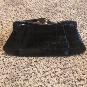 Crocodile Leather Clutch